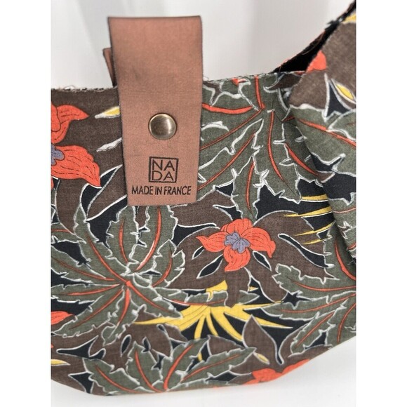 NADA ORIGAMI MADE IN FRANCE FLORAL PURSE DOUBLE HANDLE EASY USE & EFFORTLESS - Picture 2 of 11
